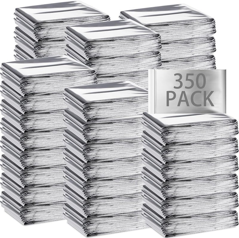 Macarrie Emergency Blanket Bulk - Survival Thermal Silver Foil Reflective Blankets Set Pack for Outdoors Shelter Space, Camping, Hiking, First Aid Supplies, Homeless Donations - Image 1